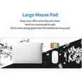 thumbnail image 6 of Black White Cherry Blossom Mouse Pad Japanese Sakura Death Life Flower Extended Desk Mat 80X30 cm Non-Slip Rubber Base Stitched Edge Large XL Playmat for Keyboard Gaming Laptop Desktop,31.5×11.8 Inch, 6 of 6