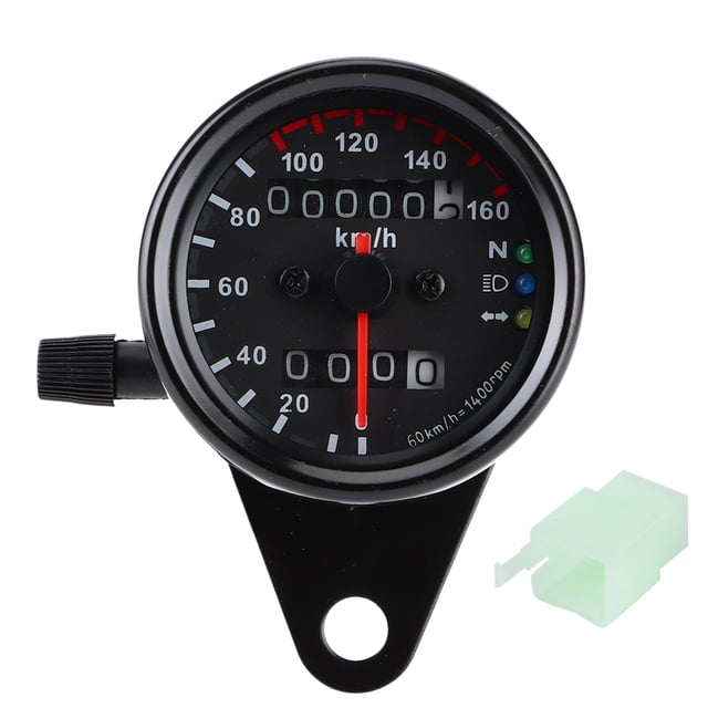 1pc Universal Motorcycle Odometer Speedometer with Dual Digital Display for All Motorcycles 12V