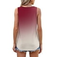 thumbnail image 5 of ITSAME Womens Tank Tops, Crew Neck Sleeveless Gradient Elegant Casual Loose Blouses Multicolor M, 5 of 7
