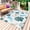 Blue, variant on Shell Coral Coastal Outdoor Rug 4x6 Ft - Reversible Patio Rug Outdoor Camping Rugs, Nautical Summer Beach Ocean Sea Washable Indoor Outdoor Area Rugs, Non-Slip Outdoor Carpet Runner for Deck/Porch