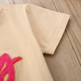 thumbnail image 5 of Girls Tops Summer Casual Big Sister Letter Prints Short Sleeve Toddler Kids T Shirts Holiday Top Size 18 M-24 M, 5 of 7