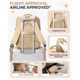 thumbnail image 5 of SYCNB Travel Backpack for Women, Lightweight Personal Item Travel Bag, Gym Backpack with Shoe Compartment, Waterproof Carry-On Bag Air-approved, Beige, 5 of 8