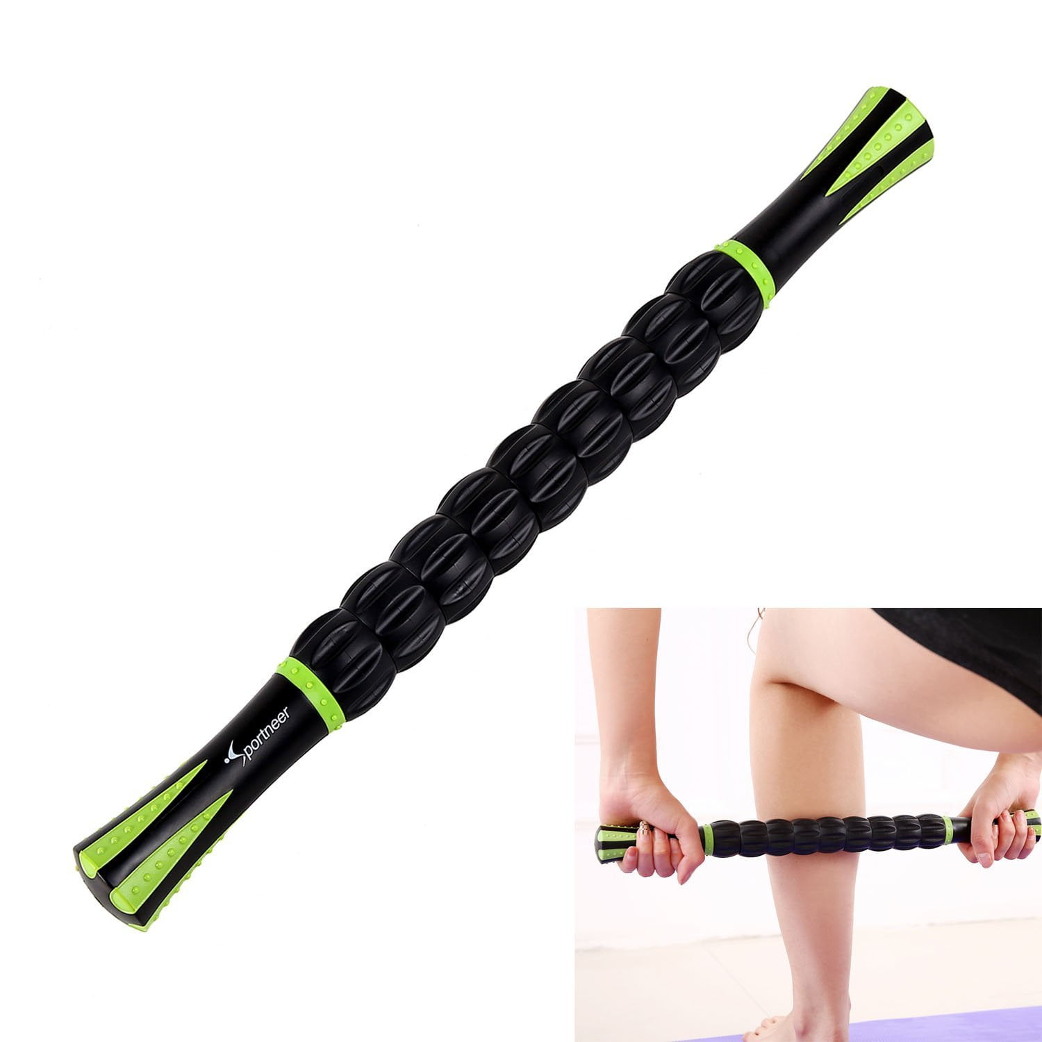 Sportneer Muscle Roller Stick Back Leg Calf Massage Sticks for Athletes, Massager Tool for Reducing Muscle Soreness, Loosing Tightness and Soothing Cramps