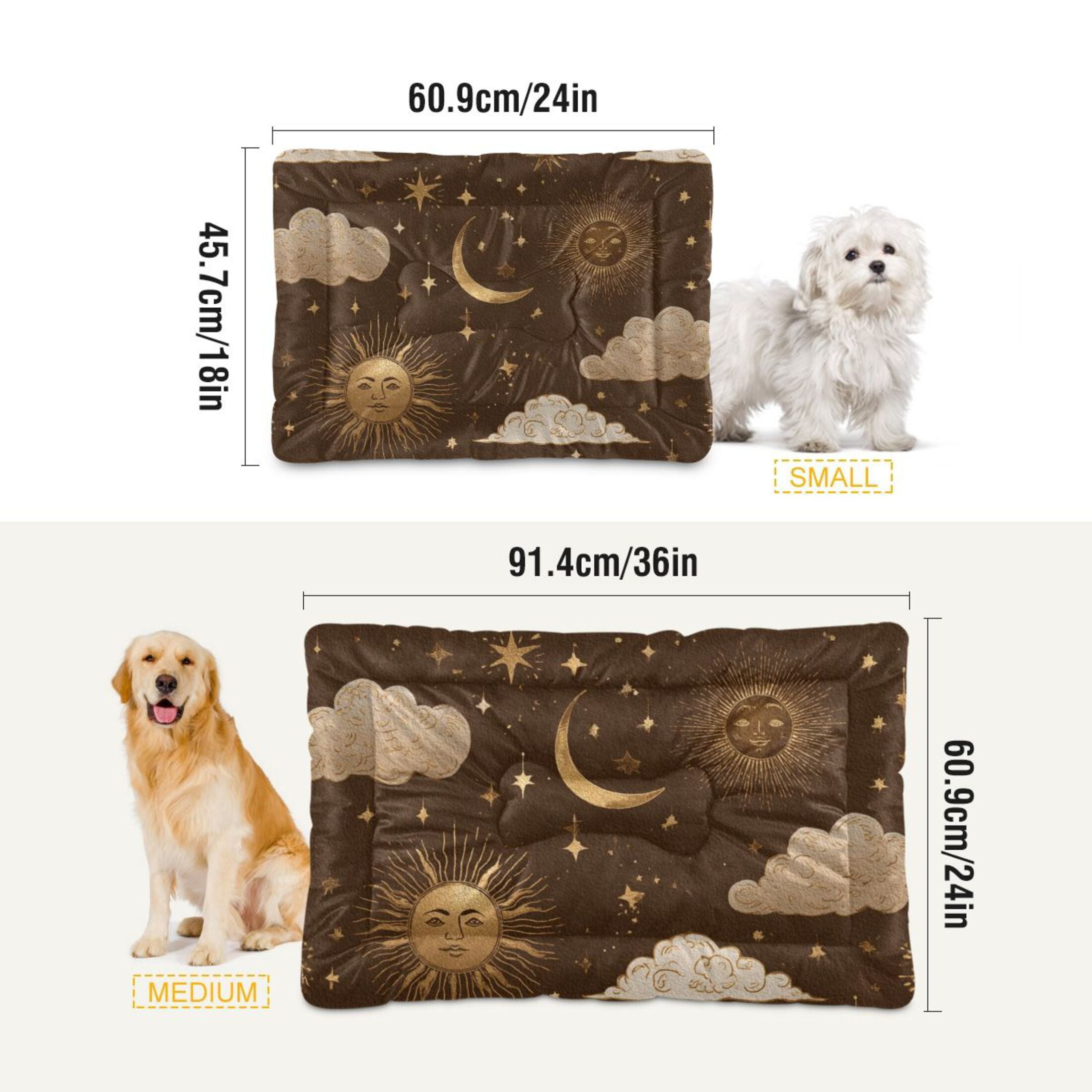 Cozy Mat Pet Bed Indoor Outdoor Warm Soft For Cat Dog Puppy(S/M) Celestial Moti