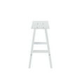 thumbnail image 5 of GARDEN 29" Inches Adirondack Plastic Outdoor Bar Stools (Set of 2), White, 5 of 11