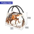 thumbnail image 2 of Fotbe Cowboy Riding Horse Bolsa Térmica Portátil con Estampado, Bolsa de Entrega de Alimentos Aislada, Bolsa Reutilizable de Gran Capacidad para Comidas y Supermercado, 2 of 6