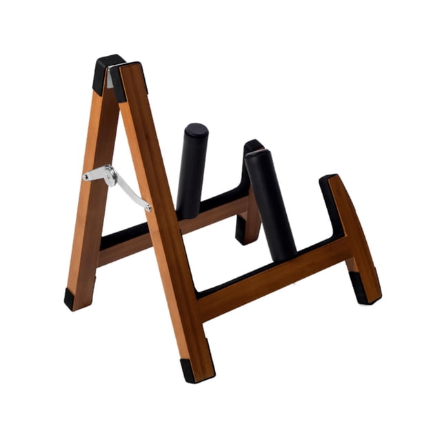 Soporte de guitarra eléctrica de madera para guitarra, soporte portátil para instrumentos de cuerda Marrón ajustable
