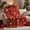 Red, variant on Gingerbread Christmas Throw Blanket Green 50x60, Soft Fuzzy Plush Fleece Cozy Warm Blanket, Ideal Gift for Kids Adults Women Men, Holiday Bedding Home Decor