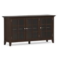 thumbnail image 2 of Simpli Home Acadian Wood 62" Transitional Cabinet in Brunette Brown, 2 of 11