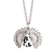 thumbnail image 1 of Textura pincelada sentido grafico Collar de girasol collar collar collar colgante, 1 of 3