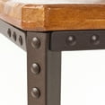 Jonathan Wood Rustic Metal End Table