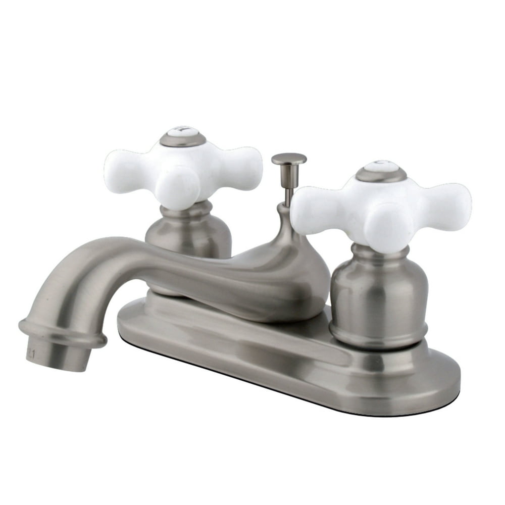 Kingston Brass KB608PX 4Inch Centerset Lavatory Faucet, Brushed Nickel