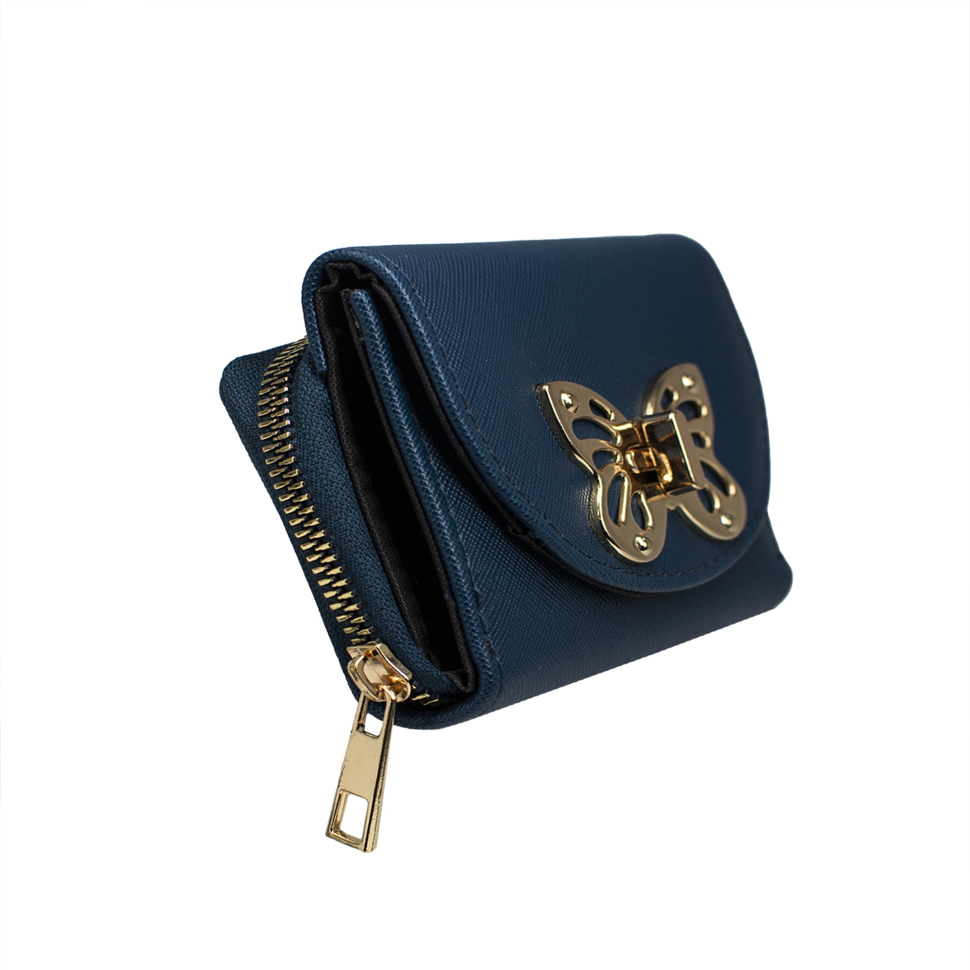 小物 LOMEI Zipper Compact Wallet NAVY BLUE Zipper Compact Wallet | LOMEI LEATHER WORKS
