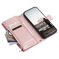thumbnail image 6 of for Samsung Galaxy A32 5G Wallet Case with Card Holder & Kickstand & Wrist Strap, Flip Folio Book Style PU Leather Protective Cover with Crossbody Strap for Samsung Galaxy A32 5G, Rosegold, 6 of 10