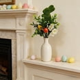 thumbnail image 6 of Flocked Easter Branch Decoration with Bunny and Eggs Artificial Green Leaves Spring Table Centerpiece Party Home Decor, 11.22in, 6 of 6