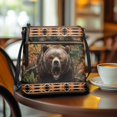 thumbnail image 3 of ZUXONGSY Aztec Tribe Bear Leaf Print Large Shoulder Bag for Women Waterproof Crossbody Purse Phone Wallet purpose Travel Purse with Zipper Closure Purse Bag for Daily Use Dating, 3 of 7
