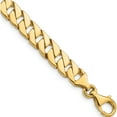 thumbnail image 1 of 14K Yellow Gold 7.4mm Hand-Polished Fancy Link Chain (24 X 7.4) Made In Peru lk149-24, 1 of 4