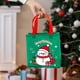 thumbnail image 4 of Bolsa navideña de tela no tejida | Adorables diseños de Papá Noel, muñeco de nieve, árbol de Navidad y ciervo | Bolsa reutilizable para guardar regalos | Diseño plegable de 22 x 22 x 9 cm, 4 of 5