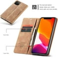 thumbnail image 5 of iPhone 11 Pro Max Wallet Case iPhone 11 Pro Max Leather Case Book Folding Flip Case with Kickstand Credit Card Slot  Closure Protective Cover for iPhone 11 Pro Max 2019 6.5 - Brown, 5 of 14