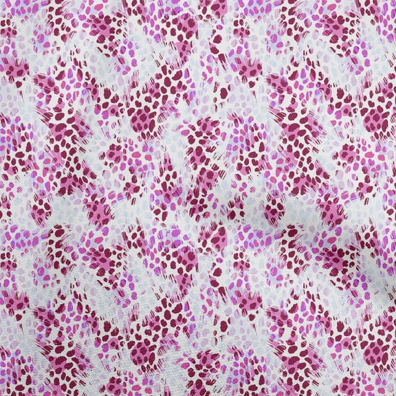 oneOone Velvet Purple Fabric Animals Sewing Material Print Fabric By The Yard 58 Inch Wide