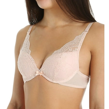 The Little Bra Company BALLET PINK Lucia Petite Deep Plunge Convertible Push Up Bra  Size 28B NWOT