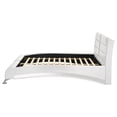 thumbnail image 6 of Jeremine Eastern King Faux Leather Bed, In White For Adults, 6 of 6