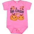 thumbnail image 3 of Inktastic Big Cousin Pumpkins with Fall Leaves Boys or Girls Baby Bodysuit, 3 of 5