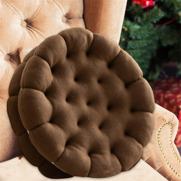 Cute Floor Seating Cushions Biscuit Shaped Decorative Floor Pillow