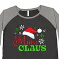thumbnail image 4 of Inktastic Mimi Claus with Christmas Santa Hat and Snowflakes Women's Plus Size T-Shirt, 4 of 5