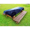 thumbnail image 1 of Nature Outdoor Tablecloth, Composite of Contrasting Colors Theme in Diverse Tones of Skyline Weather Nature Art, Decorative Washable Fabric Picnic Tablecloth, 58 X 120 Inches, Navy Blue, by Ambesonne, 1 of 2