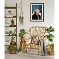 thumbnail image 3 of Art.com Portrait of Marilyn Monroe on Patio Outside of Her Home Photographic Print by Alfred Eisenstaedt, Brown Frame Wall Art, 32" x 44", 3 of 4