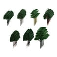 thumbnail image 2 of Yinanstore Model Green Trees Sculpture Green Trees Movie Props Sand Table Layout Decoration Scale Railway DIY Scene Decor Building Model 28 pieces, 2 of 8