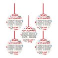 thumbnail image 1 of Ganfancp Adornos de Navidad Cute Santa Clause Wearing Mask Tree Decoration Ofertas Del Día 5 Colgantes de Navidad, 1 of 7