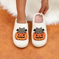 thumbnail image 3 of BERANMEY Halloween Slippers for Women Perfect Soft Plush Comfy Warm Slip-On Cute Womens Slippers Indoor Fluffy House Slippers for Women and Men Non-slip Fuzzy Flat Slides, 3 of 11