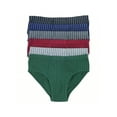 thumbnail image 6 of ToBeInStyle Men's Pack of 6 Assorted Cotton Bikini Briefs w/ Stripes - Large, 6 of 9
