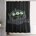 thumbnail image 1 of Cortina de ducha de Toy Story con dibujos animados, cortinas de ducha para baño con 12 ganchos, impermeable, lavable, poliéster, juego de decoración para el baño, 60 x 72 pulgadas, hierro, 1 of 8