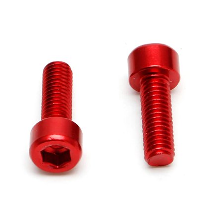 

ZOYONE 1 Pair Bike Water Bottle Cage Bolts M5 Aluminium Alloy Hex Socket Tapping Screws