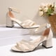 thumbnail image 4 of Sandalias de Correa de Tobillo Negras de Tamaño Más Abierto Correa Cruzada Zapatos de Tacón Grueso Primavera Verano, Tacones de Correa de Tobillo Negro, 4 of 9