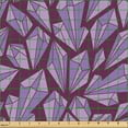 thumbnail image 2 of Ambesonne Gemstone Pattern Fabric by the Yard Upholstery, Brut Crystals Art, 10 Yards, Lavender Lilac and Plum, 2 of 5