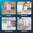 thumbnail image 5 of Liba Touchless Motion Sensor Trash Can, Waterproof for Kitchen & Bathroom, 2.6 Gallon, White – Gifts for Dad, 5 of 5