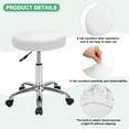 thumbnail image 2 of Uxcell 4-Pack Fundas Redondas para Taburetes de Bar, para Cojín de Taburete de Terciopelo Lavable de 12-14 Pulgadas con Bandas Elásticas [Blanco], 2 of 7