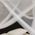thumbnail image 6 of 4 Corner Post Elegant Mosquito Net Curtain Bed Canopy for Full King Size Bed,Suitable for Indoor Outdoor Net 70" x78"x63"- White, 6 of 7