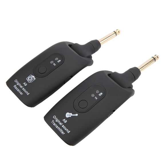 Transmisor de guitarra receptor sistema inalámbrico A9 2,4 GHz Cable USB Accesorios para instrumentos musicalesNegro