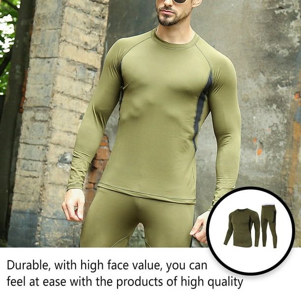 Guardurnaity Conjunto de ropa interior termica para hombre y mujer para correr trotar hacer ejercicio hacer ejercicio camisetas de manga Ropa interior Verde METRO Bodega Aurrera en linea