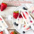 thumbnail image 4 of Ice Cream Molds(Red), 10 Cavities Ice Cream Molds, Reusable Popsicle Molds for Preparing Popsicles Ice Cream Sorbets, 4 of 5