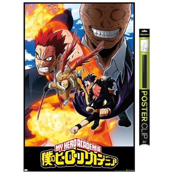 My Hero Academia: Season 7 - Endeavor vs AFO Key Art Wall Poster, 22.375" x 34"
