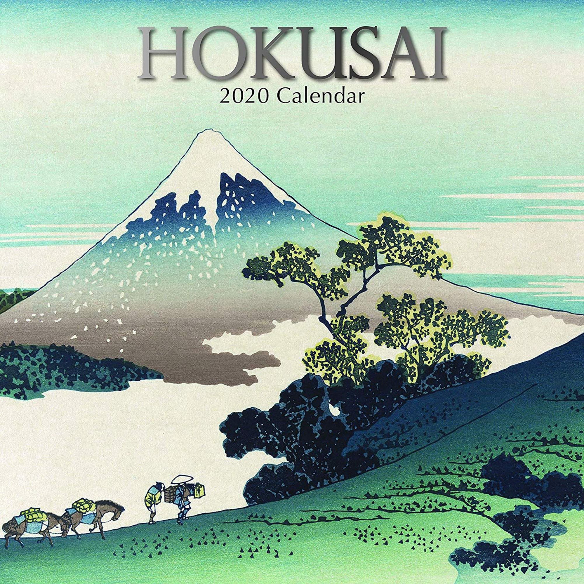 Hokusai 16-Month 12 x 12 Inch Monthly View Famous Artists and Artworks Theme 2021 Wall Calendar Includes 180 Reminder Stickers