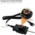 YAOAWE Adjustable Control Thermostat Power Cord Replacement for