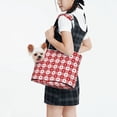thumbnail image 3 of Xecao Red Plaid Daisy for Cat Carrier Small Dog Handbag: The Ideal Travel Companion for Your Pet, 3 of 8