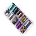 thumbnail image 3 of 1 Box Starry Sky Nail Foil Sticker Holographic Nail Paper Candy Color Nail Shimmer Transfer Sticker Manicure Decorations Holographic Nail Paper Decals, 3 of 9